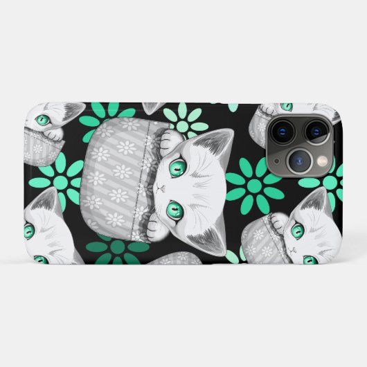 Kat Schattige en speels piekend uit een broekzak Case-Mate iPhone Case (Achterkant (horizontaal))