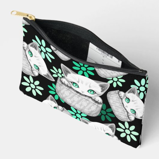 Kat Schattige en speels piekend uit een broekzak Etui (Open)