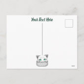 Kat Schattige en speels piekend uit een broekzak Feestdagenkaart (Achterkant)