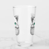 Kat Schattige en speels piekend uit een broekzak Glas (Links)