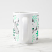 Kat Schattige en speels piekend uit een broekzak Grote Koffiekop (Achterkant)