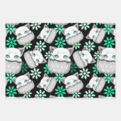 Kat Schattige en speels piekend uit een broekzak Inpakpapier Vel (Voorkant 3)