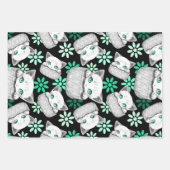 Kat Schattige en speels piekend uit een broekzak Inpakpapier Vel (Voorkant)