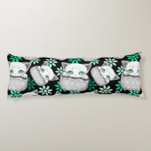 Kat Schattige en speels piekend uit een broekzak Lichaamskussen (Achterkant)