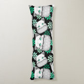 Kat Schattige en speels piekend uit een broekzak Lichaamskussen (Achterkant (Verticaal))