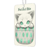 Kat Schattige en speels piekend uit een broekzak Luchtverfrisser (Links)