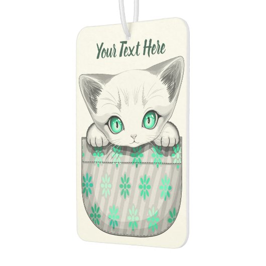 Kat Schattige en speels piekend uit een broekzak Luchtverfrisser (Links)