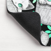 Kat Schattige en speels piekend uit een broekzak Muismat (Hoek)