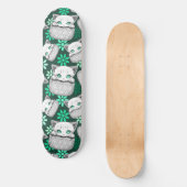 Kat Schattige en speels piekend uit een broekzak Persoonlijk Skateboard (Voorkant)