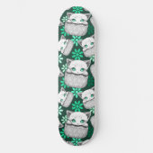 Kat Schattige en speels piekend uit een broekzak Persoonlijk Skateboard (Voorkant)