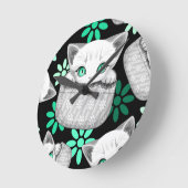 Kat Schattige en speels piekend uit een broekzak Ronde Klok (Hoek)