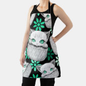 Kat Schattige en speels piekend uit een broekzak Schort (Insitu)