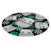 Kat Schattige en speels piekend uit een broekzak Snijplank (Hoek)