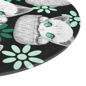 Kat Schattige en speels piekend uit een broekzak Snijplank (Hoek)