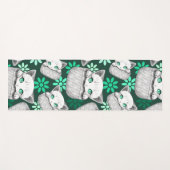 Kat Schattige en speels piekend uit een broekzak Yogamat (Voorkant (horizontaal))