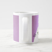 Kat Schattige Kawaii Roze Grote Koffiekop (Achterkant)