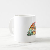 Kat Schattige stapelkatten Anime Kawaii Neko Cat L Koffiemok (Voorkant links)