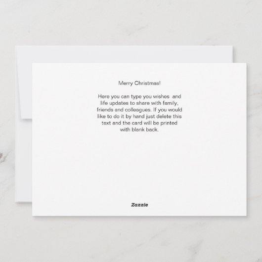 Kat Schattige Xmas Candy Cane Gifts Aangepaste tek Feestdagenkaart (Achterkant)