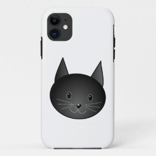 Kat. Schattige zwarte kitten. iPhone 11 Hoesje