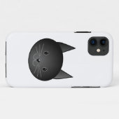 Kat. Schattige zwarte kitten. Case-Mate iPhone Case (Achterkant (horizontaal))