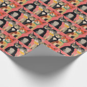 KAT SCHATTIGEE KATTEN KERSTINPAKPAPIER CADEAUPAPIER (Hoek)