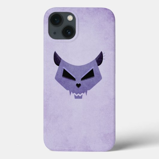 Kat schedel griezelig gotisch Case-Mate iPhone case (Achterkant)