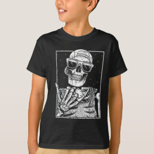 Kat schedel hoofd skelet voor kat moeders t-shirt