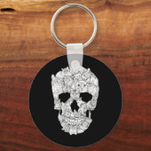 Kat schedel - Kat Skeleton Halloween Costume Idea Sleutelhanger (Voorkant)