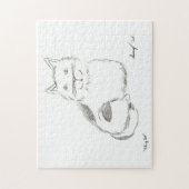 Kat Schets Puzzle Legpuzzel (Verticaal)