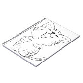 Kat Schets Tekening Grafische Kunsten Kitten Silho Notitieboek (Linkerzijde)