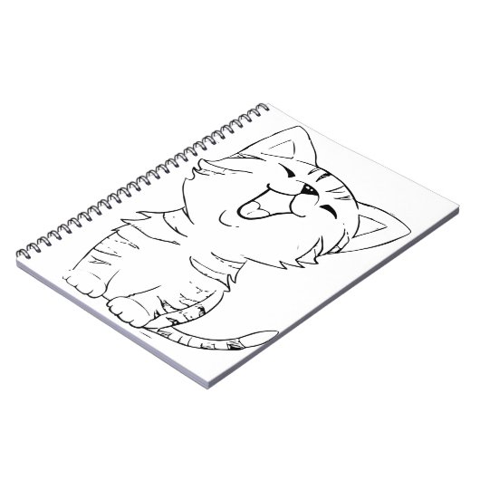 Kat Schets Tekening Grafische Kunsten Kitten Silho Notitieboek (Linkerzijde)