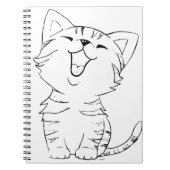 Kat Schets Tekening Grafische Kunsten Kitten Silho Notitieboek (Voorkant)