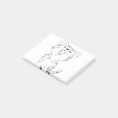 Kat Schets Tekening Grafische Kunsten Kitten Silho Post-it® Notes (Schuin)