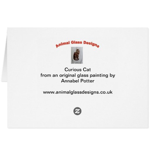 Kat Schilder zwart-wit kat (Achterkant Horizontaal)