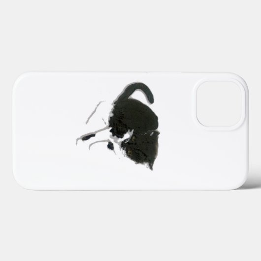 Kat Schilder zwart-wit kat Case-Mate iPhone Case (Achterkant (horizontaal))