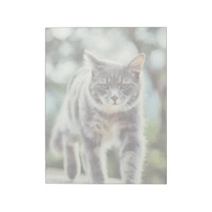 Kat schilderen notitieblok