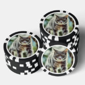 Kat schilderen poker chips (Opstapeling)