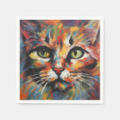 Kat schilderen servet (Voorkant)