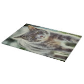 Kat schilderen snijplank (Hoek)