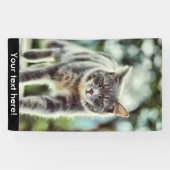 Kat schilderen spandoek (Horizontaal)