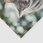 Kat schilderen tissuepapier (Detail)