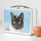 Kat schilderen van Siamese - Kute Original Cat Art (In situ)