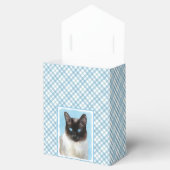 Kat schilderen van Siamese - Kute Original Cat Art Bedankdoosjes (Geopend)