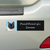 Kat schilderen van Siamese - Kute Original Cat Art Bumpersticker (Op auto)