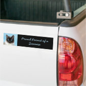 Kat schilderen van Siamese - Kute Original Cat Art Bumpersticker (Op Truck)