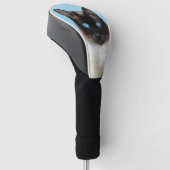 Kat schilderen van Siamese - Kute Original Cat Art Golfheadcover (Schuin)