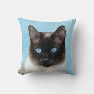 Kat schilderen van Siamese - Kute Original Cat Art Kussen