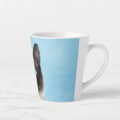 Kat schilderen van Siamese - Kute Original Cat Art Latte Mok (Rechts)