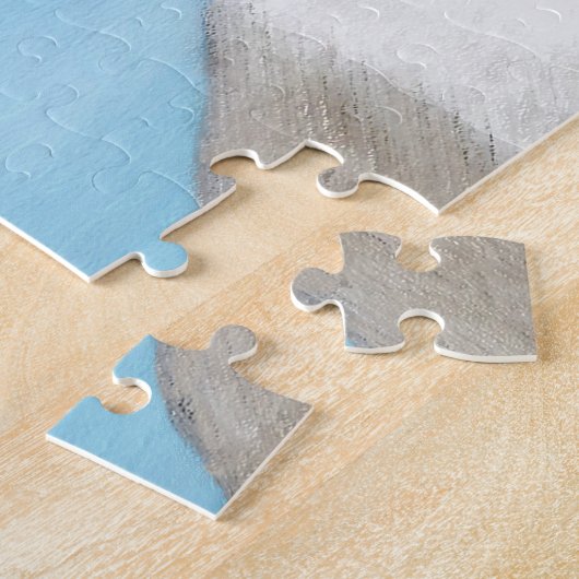 Kat schilderen van Siamese - Kute Original Cat Art Legpuzzel (Zijkant)