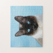 Kat schilderen van Siamese - Kute Original Cat Art Legpuzzel (Verticaal)